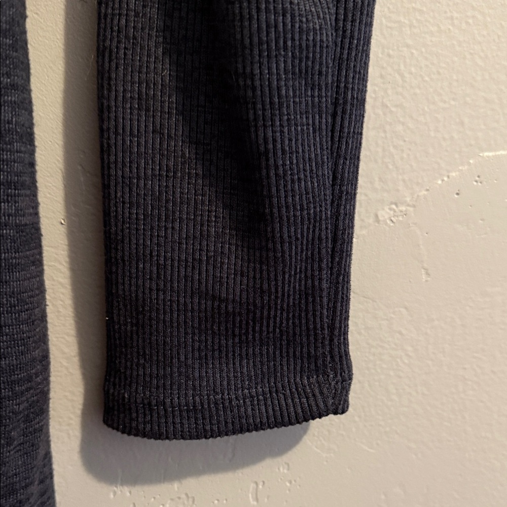 Athleta Charcoal Gray Hooded Open Front Jacket XSmall - Picture 6 of 10